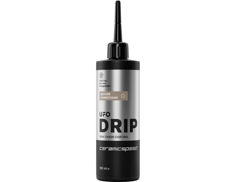 Ceramicspeed UFO Drip Indoor Conditions Wax Chain Coating 100ml in Black/Silver