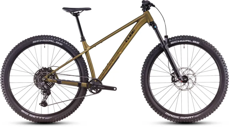 Cube Reaction TM One Hardtail Mountain Bike 2025 in Goldenlime/Black