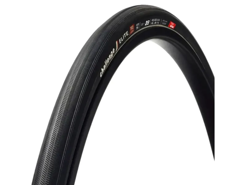 Challenge Elite Pro Handmade Tubular Road Tyre 28 inch x 28mm in Black