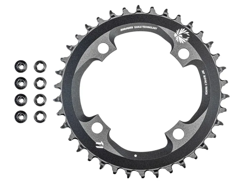 Balfes Bikes Specialized Turbo 38T Eagle 12-Speed 104mm BCD 1x - Chainring Bolts - SRAM 38T in Black | Free postage over £30, £10 off first order, price match & 0% finance.