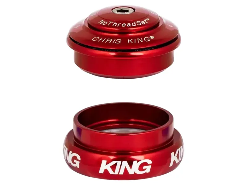 Chris King Inset 8 ZS44/EC44 Headset 1.125-1.25 inch in Red