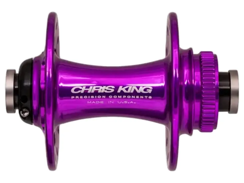 Chris King Road R45D Front Hub 100x12mm in 3D Violet