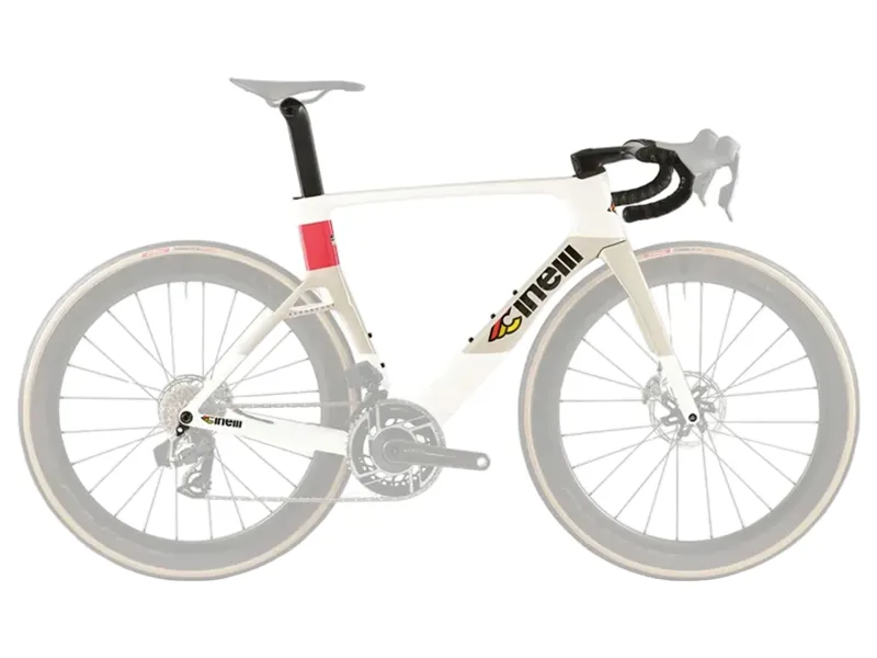 Cinelli Aeroscoop Frameset 2026 in Coral White