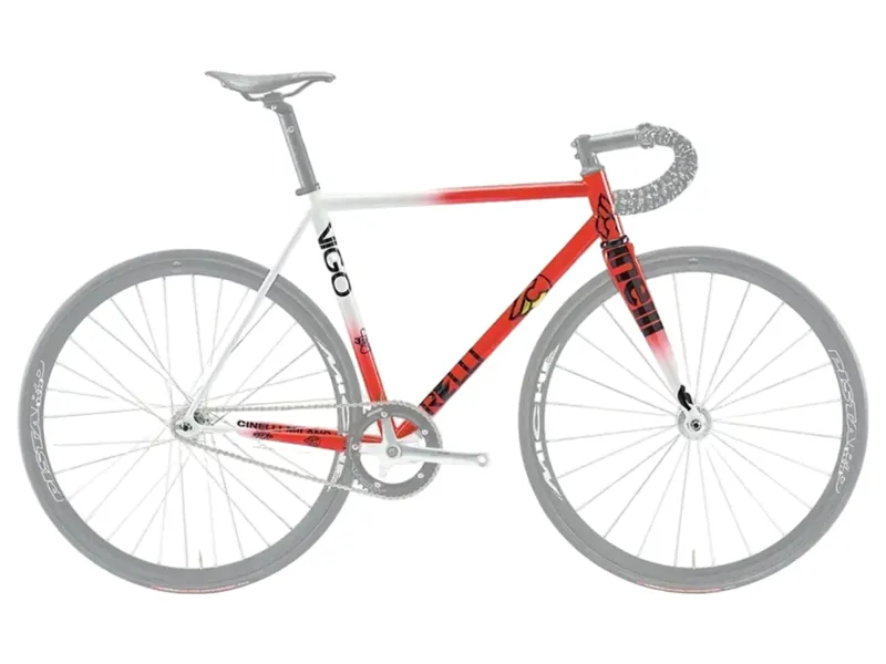 Cinelli Vigorelli Steel Track Frame 2026 in Red-White
