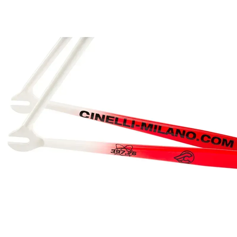 Cinelli Vigorelli Steel Track Frame 2026 in Red-White-3