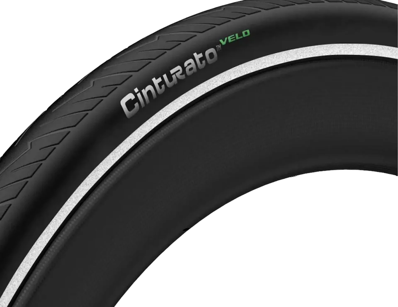 Pirelli Cinturato Velo TLR Reflective 700x28-35c Tyre in Black