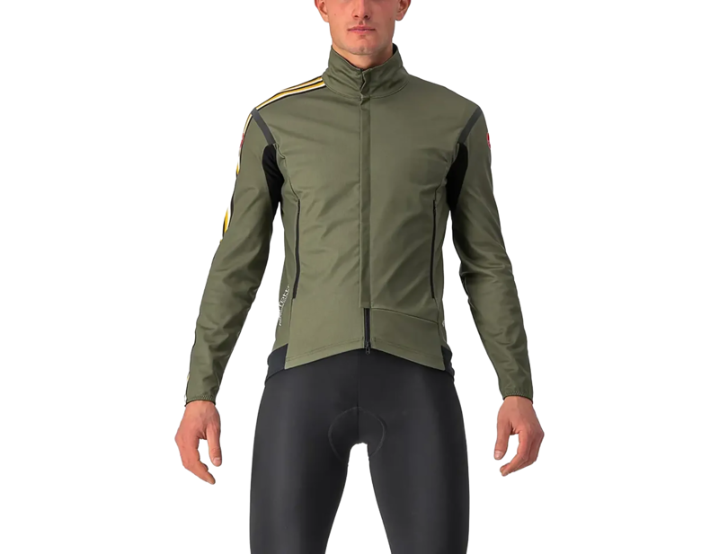 Castelli Unlimited Perfetto RoS 2 Jacket in Military Green/Golden