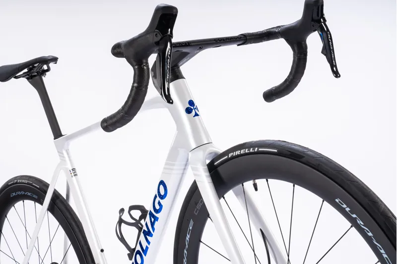 Colnago V5rs Disc Carbon Road Complete Bike Dura Ace Di2 2025 in VRWB White-6