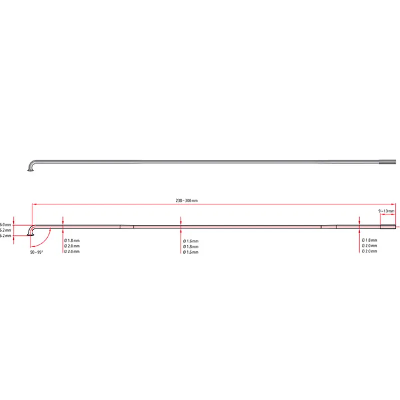 DT Swiss Competition Spokes 14 / 15 g in Black-1