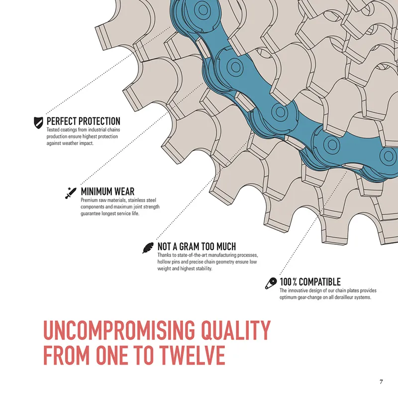 Connex 808 Bicycle Chain 114 Link 8-Speed Nickel Plated with Connex Link in Silver-2