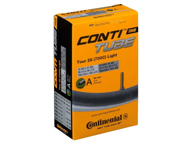 Continental 700c Tour Tube Light with 40mm Schrader Valve