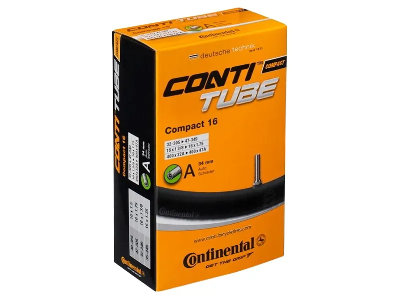 Continental Compact 45 Degree Schrader Valve Inner Tube 10/11/12 inch