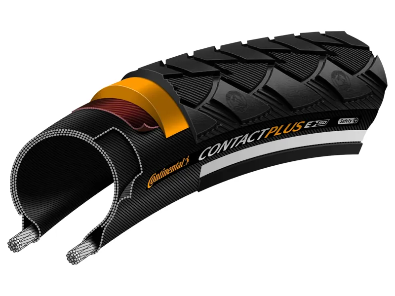 Continental Contact Plus Reflex Tyre in Black 700c-2