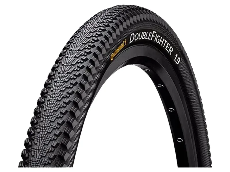 Continental Double Fighter III Tyre 24 x 2.00 inch Reflective Non Foldable in Black