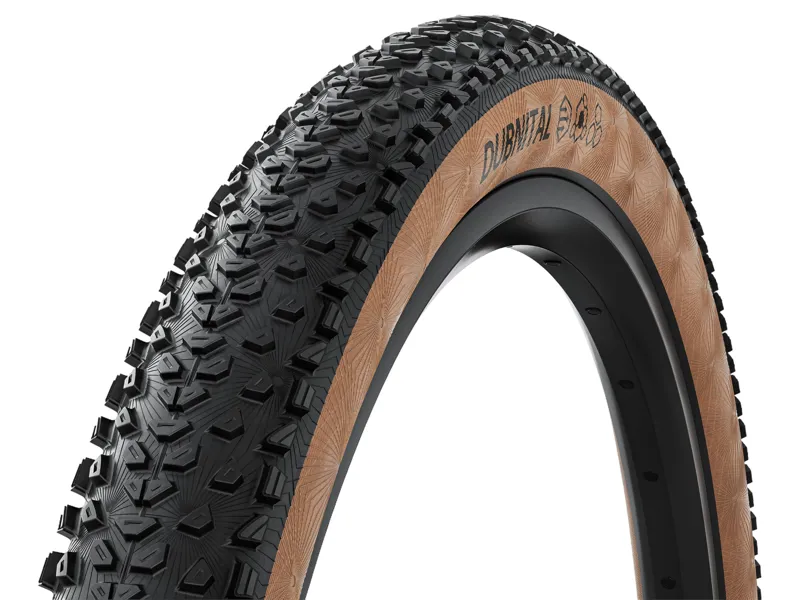 Continental Dubnital Race Rapid Foldable 29x2.4in Mountain Bike Tyre in Black/Transparent