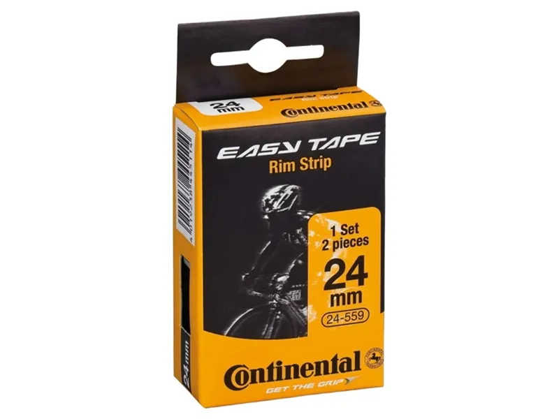 Continental Easy Tape Rim Strip High Pressure - 2pc Box: 700c/ 29x16mm BLACK 700c/29x16mm
