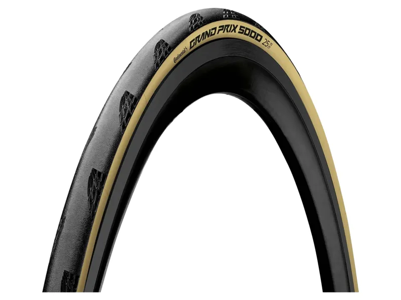 Continental Grand Prix 5000AS TR 700c Folding Road Tyre Pair in Black/Cream with Silca v2 Sealant 500ml B-1