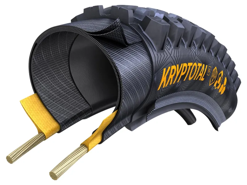 Continental Kryptotal-R Downhill Soft Foldable 27.5x2.6 inch Tyre in Black-3