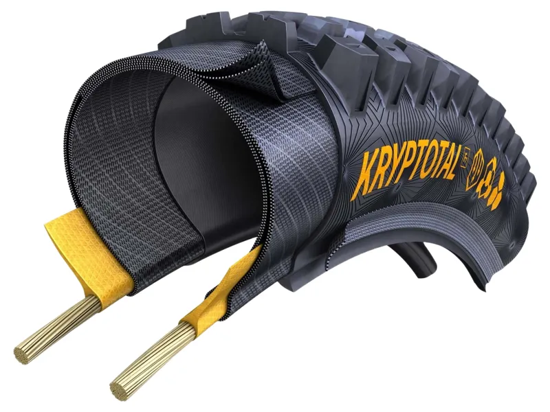 Continental Kryptotal Soft Foldable Downhill 29x2.40 Re Tyre in Black-3