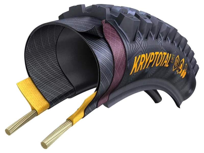 Continental Kryptotal Soft Foldable Enduro 27.5x2.40 Fr Tyre in Black-3