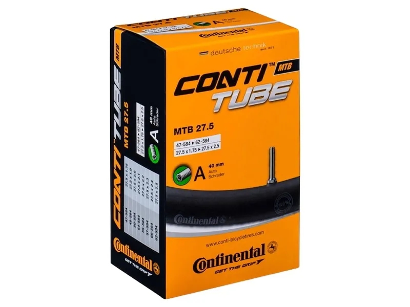 Continental Mountain Bike Inner Tube 27.5x1.75-2.4 with Schrader Valve