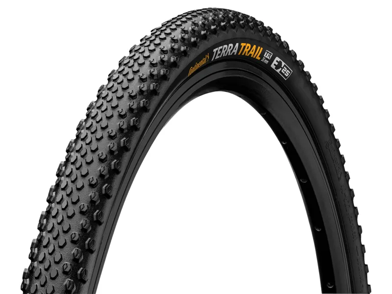 Continental Terra Trail ShieldWall Gravel 700x45C Tyre Foldable Skin in Black/Black