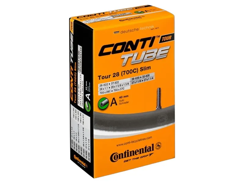 Continental Tour 700x28-32C Slim Road Bike Inner Tube Schrader Valve