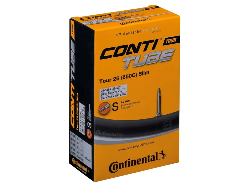 Continental Tour Inner Tube 26x1.3-1.75 with a Presta Valve