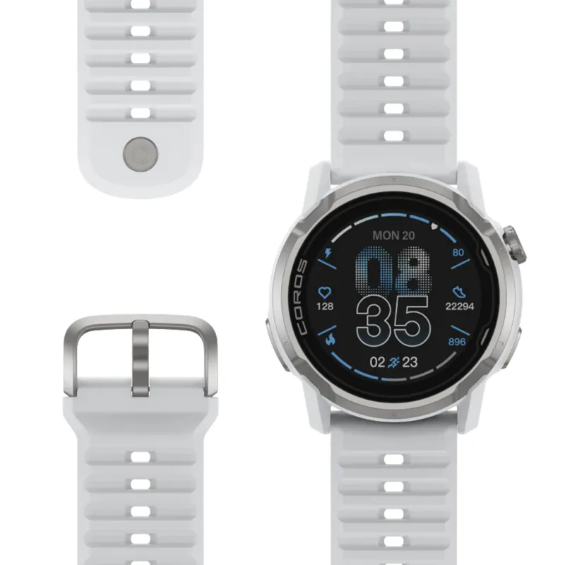 Coros APEX 4 GPS Outdoor Watch 46mm in White-2