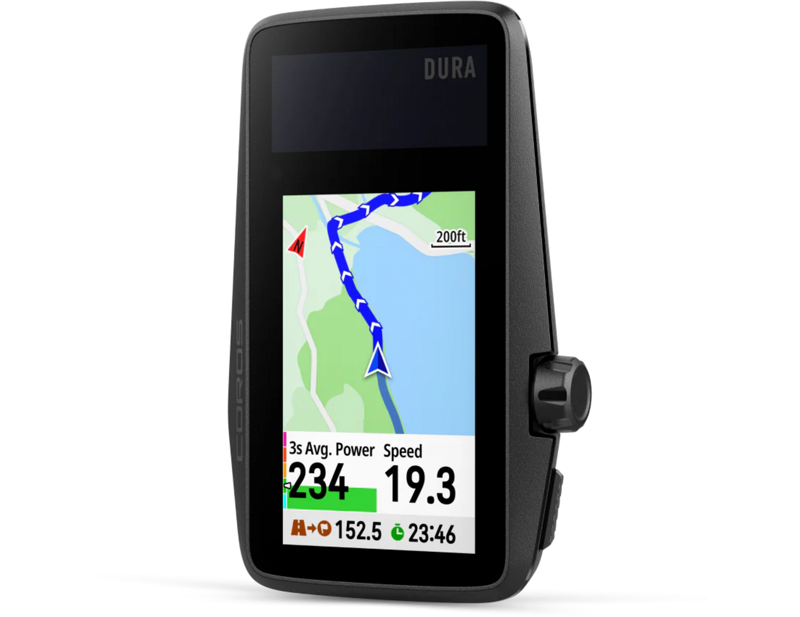 COROS DURA Solar GPS Bike Computer in Black