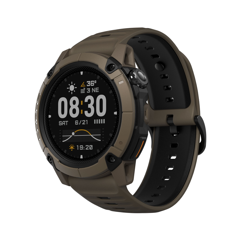 Balfes Bikes Coros NOMAD Watch in Brown | Free postage over £30, £10 off first order, price match & 0% finance.