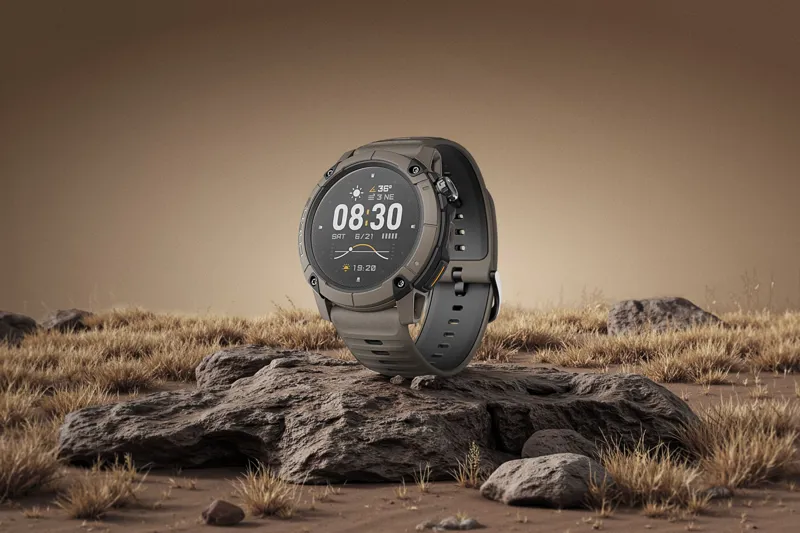 Coros NOMAD Watch in Brown-4