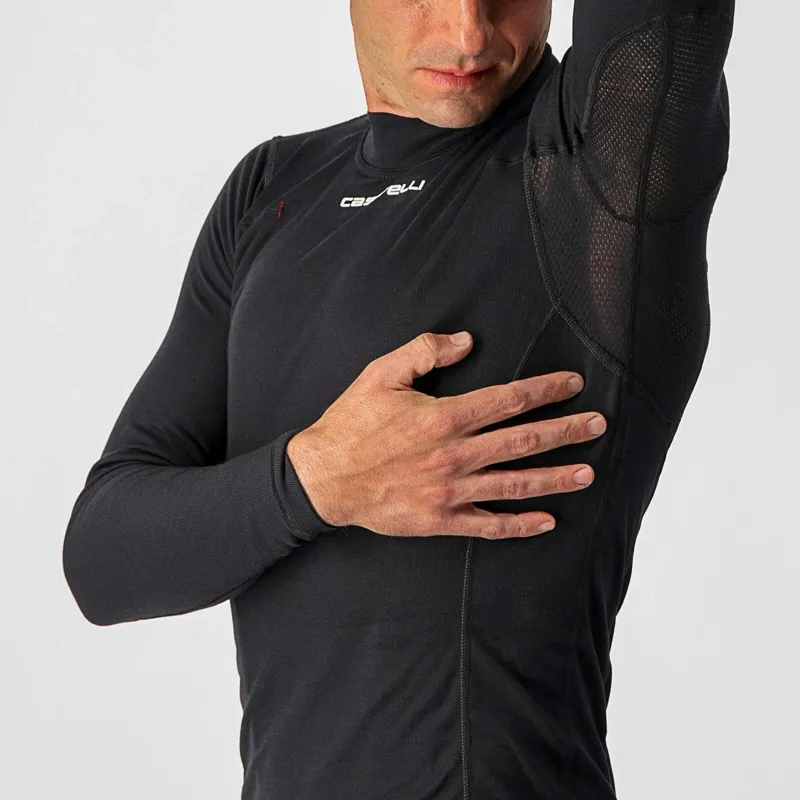 Castelli Flanders Warm Long Sleeve Base Layer in Black-4