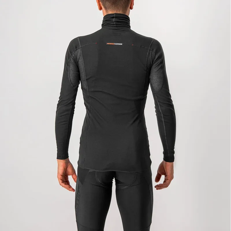 Castelli Flanders Warm High Neck Long Sleeve Base Layer in Black-1