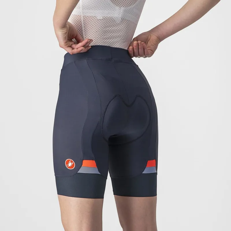 Castelli Prima Shorts in Savile Blue/Brilliant Pink-3
