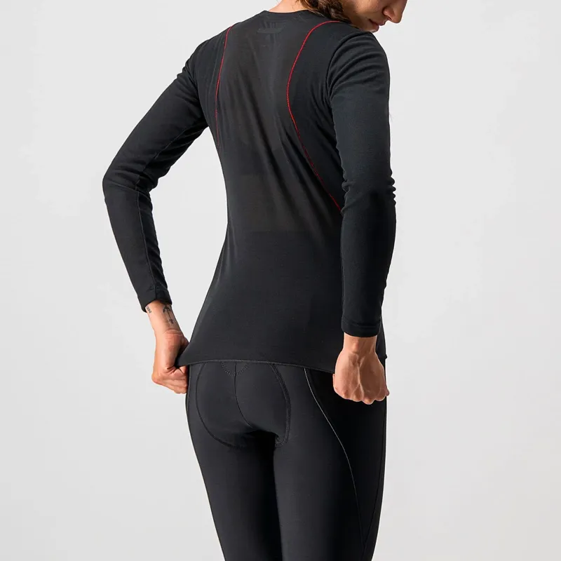 Castelli Prosecco Tech Women's Long Sleeve Base Layer in Black-1