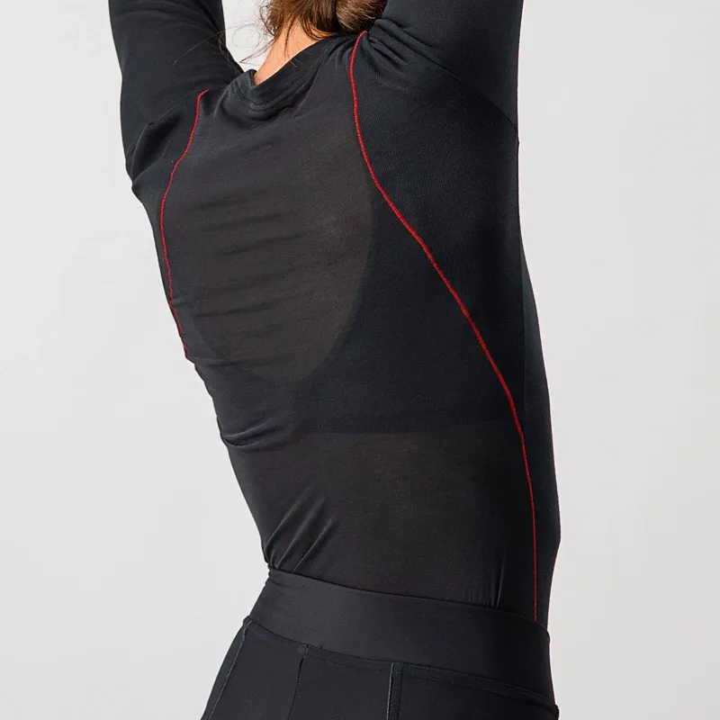 Castelli Prosecco Tech Women's Long Sleeve Base Layer in Black-2