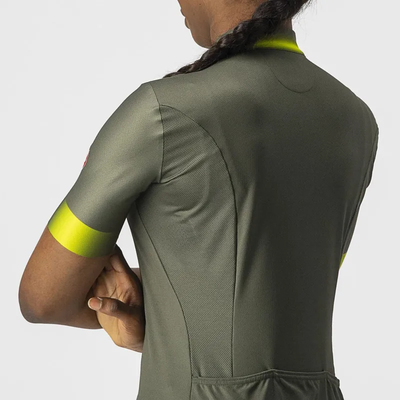 Castelli Gradient Women's Short Sleeve Jersey in Military Green-3