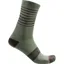 Castelli Superleggera Women's 12 Socks in Defender Green