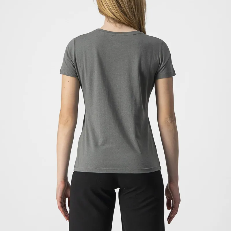 Castelli Sprinter Women's T-Shirt in Melange Grey-1