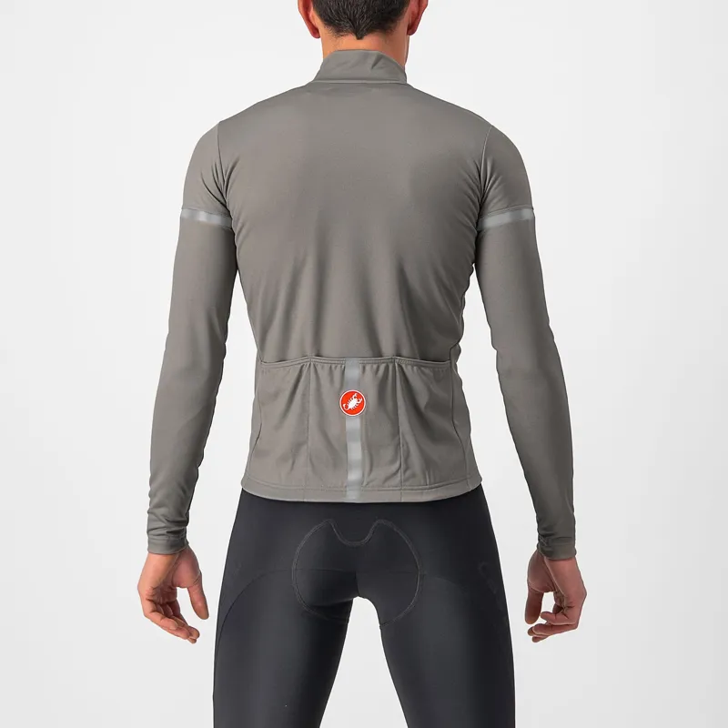 Castelli Fondo 2 Long Sleeve Jersey in Nickel Grey/Blue Reflex-1