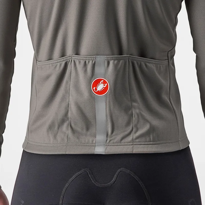 Castelli Fondo 2 Long Sleeve Jersey in Nickel Grey/Blue Reflex-2