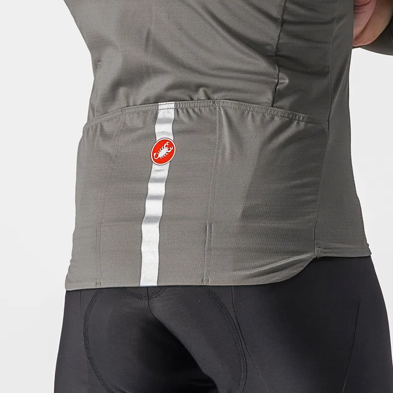 Castelli Pro Thermal Mid Long Sleeve Jersey in Nickel Grey-2