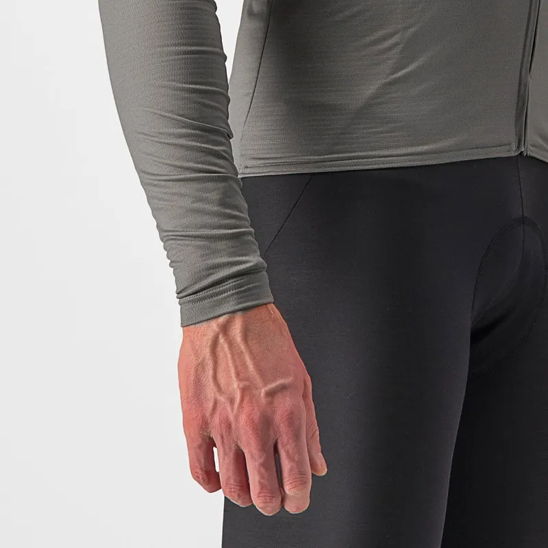 Castelli Pro Thermal Mid Long Sleeve Jersey in Nickel Grey-3