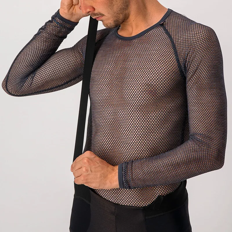 Castelli Miracolo Wool Long Sleeve Base Layer in Grey-6