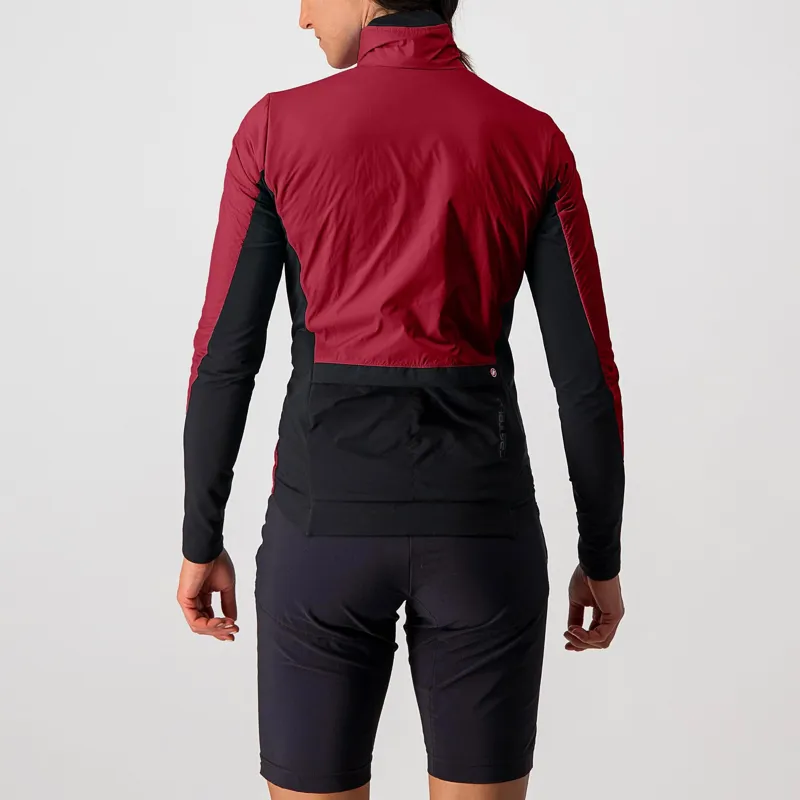 Castelli Unlimited Women's Puffy Jacket in Bordeaux/Black/Brilliant Pink-1