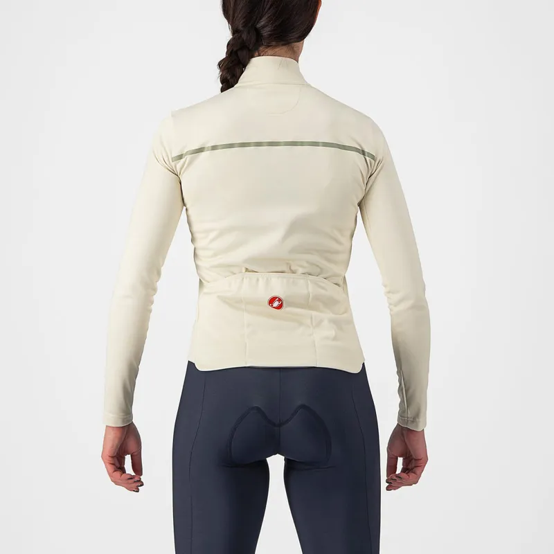 Castelli Sinergia 2 Women's Long Sleeve Jersey in Chalk/Green Tea-1