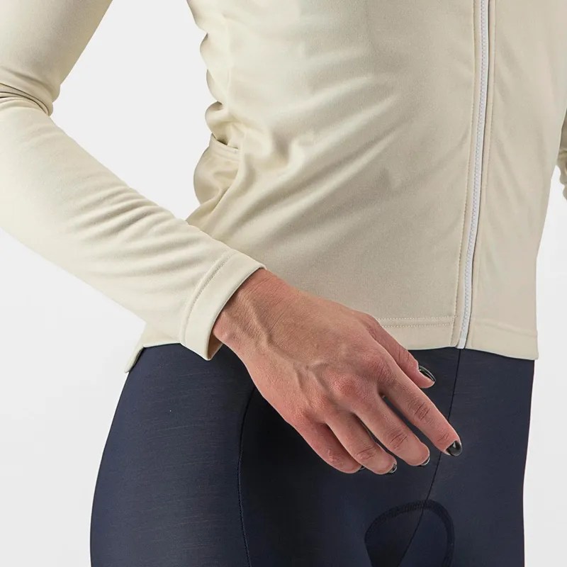 Castelli Sinergia 2 Women's Long Sleeve Jersey in Chalk/Green Tea-2