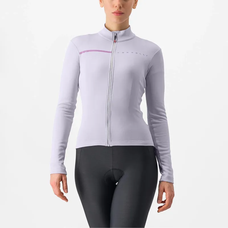 Balfes Bikes Castelli Sinergia 2 Women's Long Sleeve Jersey in Purple Mist/Purple Dew | Free postage over £30, £10 off first order, price match & 0% finance.