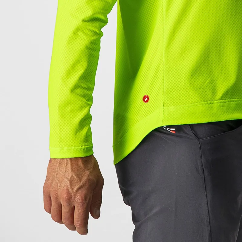 Castelli Trail Tech Long Sleeve T-Shirt in Electric Lime/ Lime-3
